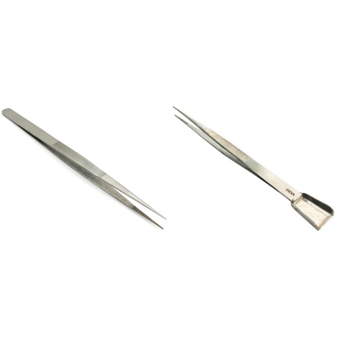 Stainless Steel Diamond Tweezer and Gem Tweezer & Scoop for Jewelry, Beading and Crafting